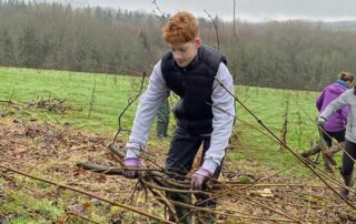 Volunteer helps birdlife on Gravetye Estate