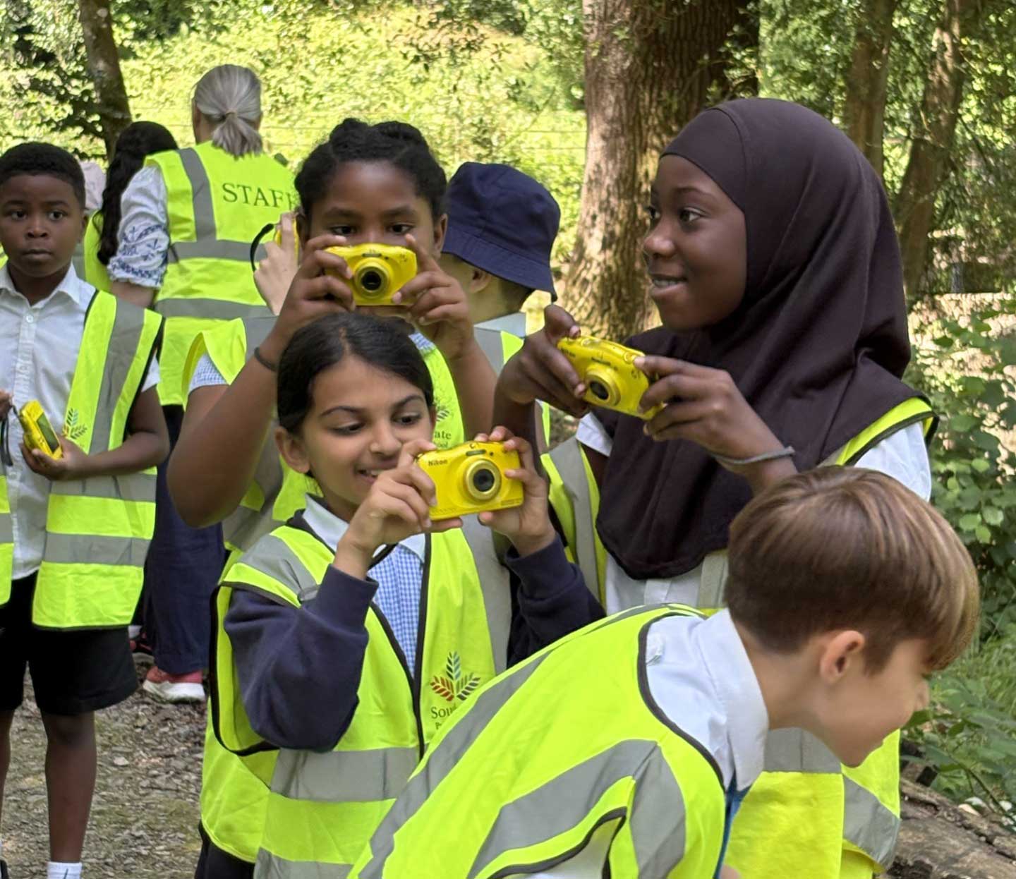 Crawley primary school visit Gravetye Estate